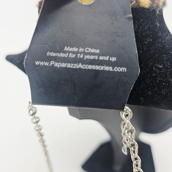 White Cracklestone Silver Tone Statement Chuncky Necklace and Earrings Native - Picture 4 of 6